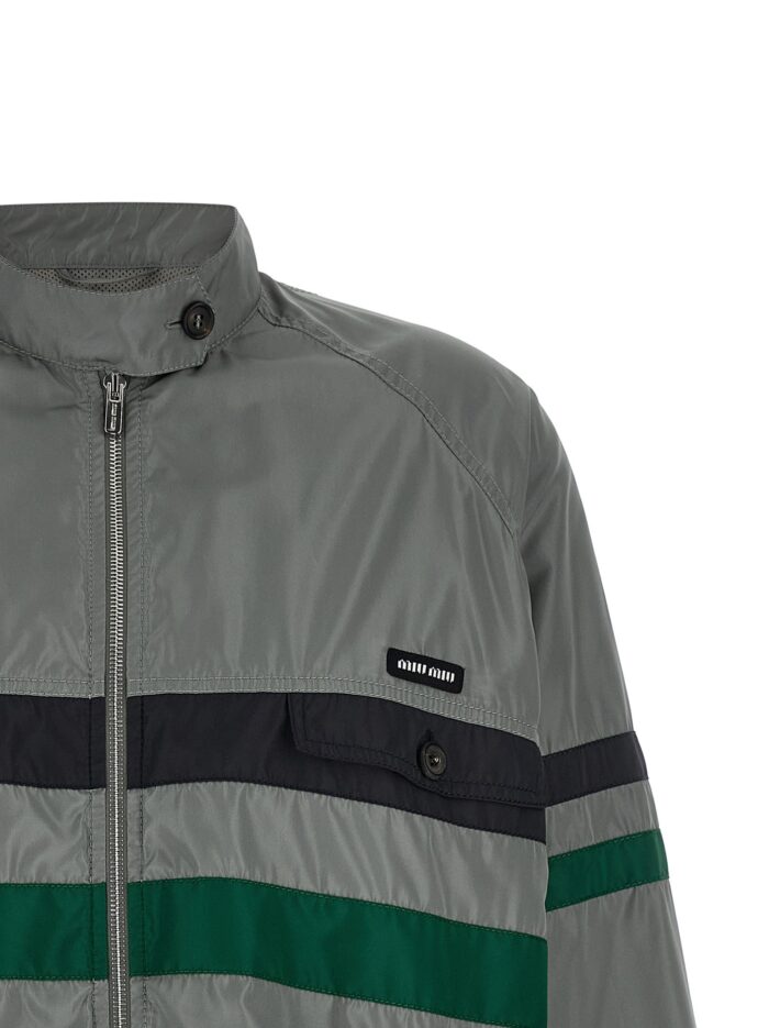 Miu Miu Silk Blouson Tec
