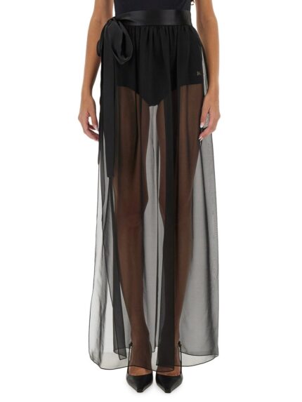 Dolce & Gabbana SILK CHIFFON LONG SKIRT