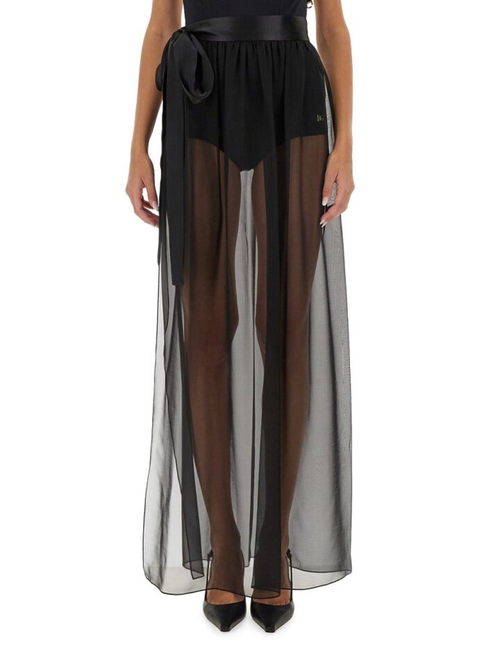 dolce & gabbana silk chiffon long skirt Dolce & Gabbana SILK CHIFFON LONG SKIRT