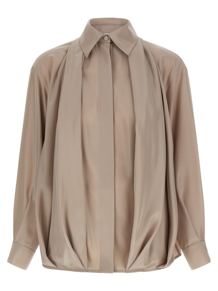 loewe silk draped shirt LOEWE Silk Draped Shirt