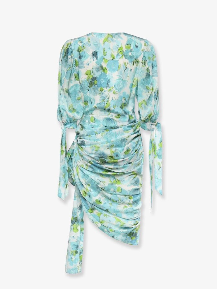 CHLOE' Silk Dress With Multicolor Floral Print