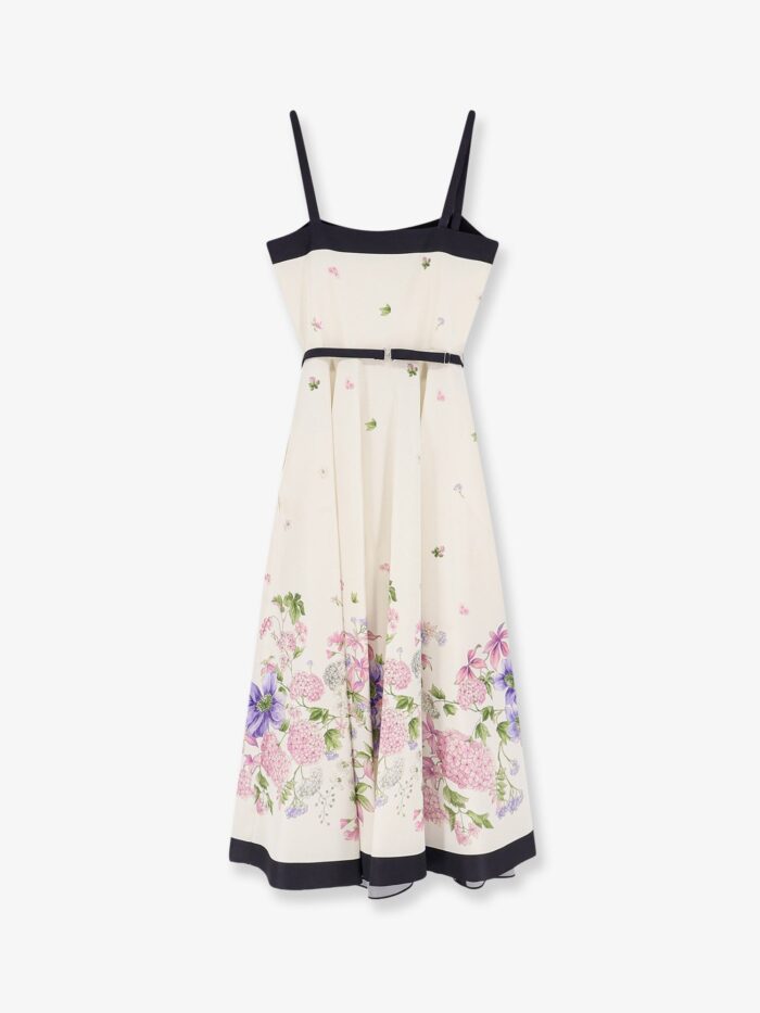 Dior Silk Dress With Multicolor Print