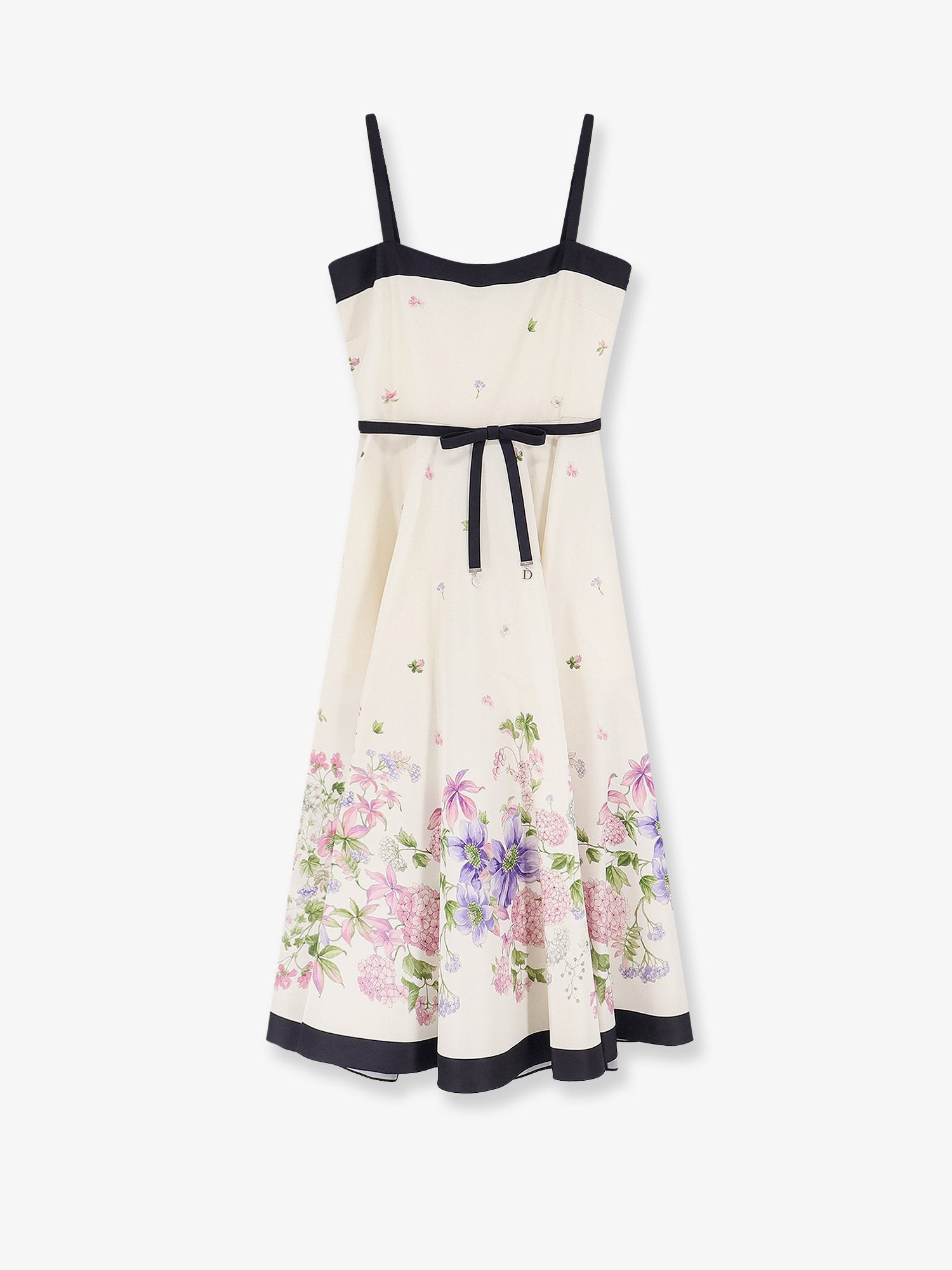Dior Silk Dress With Multicolor Print