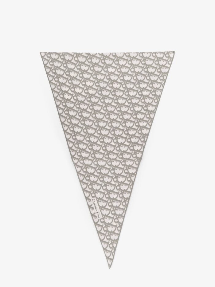 Silk Foulard With Dior Oblique Motif
