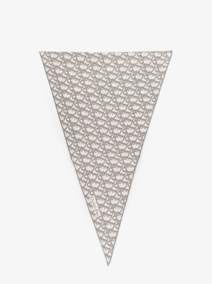 Silk Foulard With Dior Oblique Motif