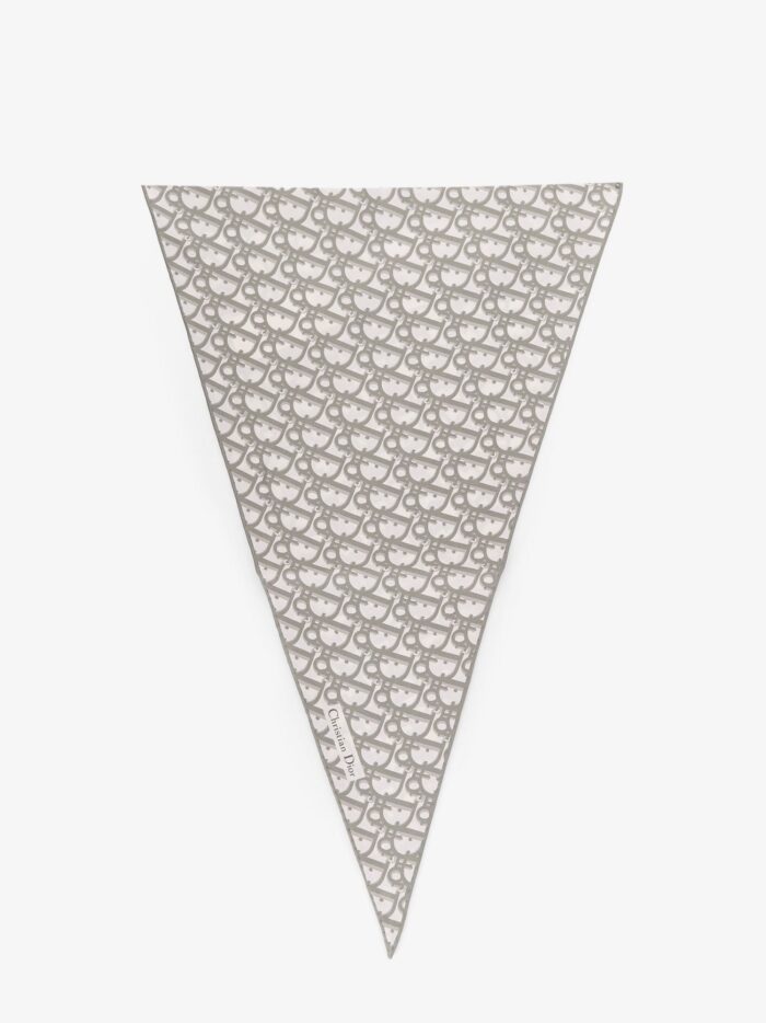 Silk Foulard With Dior Oblique Motif