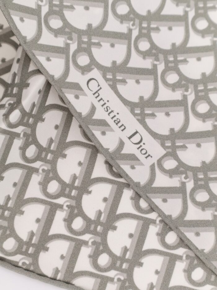 Silk Foulard With Dior Oblique Motif
