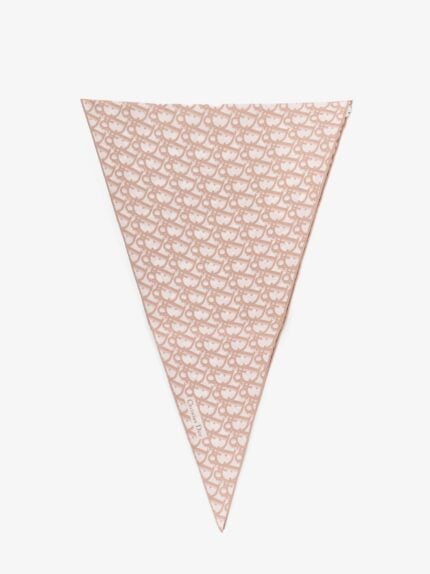 Silk Foulard With Dior Oblique Motif