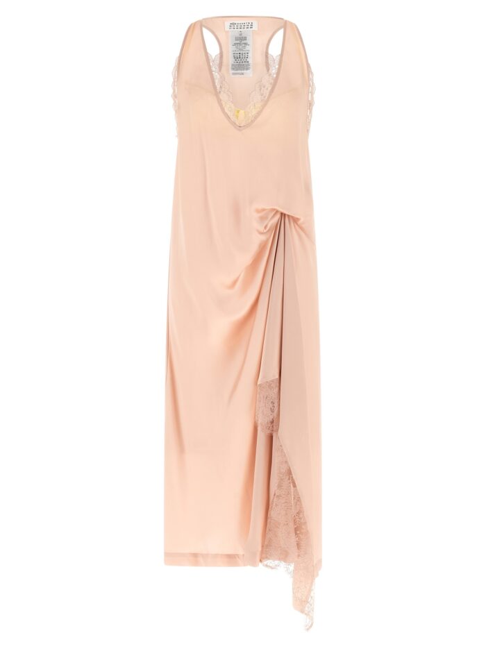 maison margiela 'silk lace slip midi dress' dress Maison Margiela 'Silk Lace Slip Midi Dress' Dress