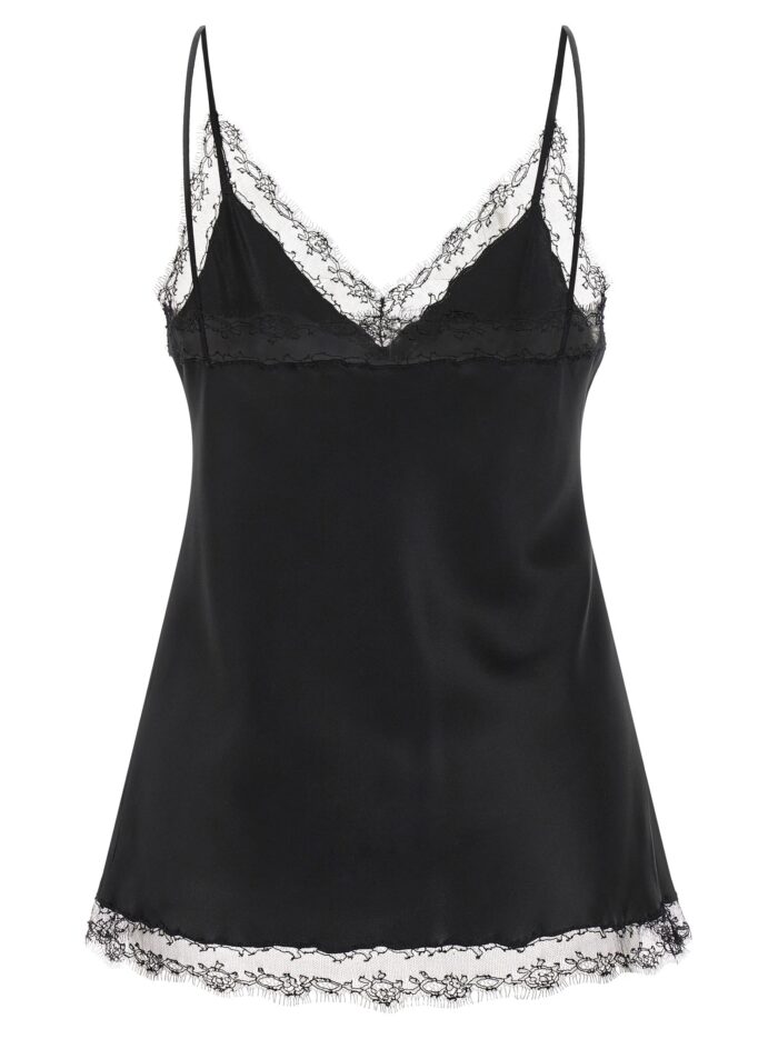 ERMANNO SCERVINO Silk Lingerie Top With Lace