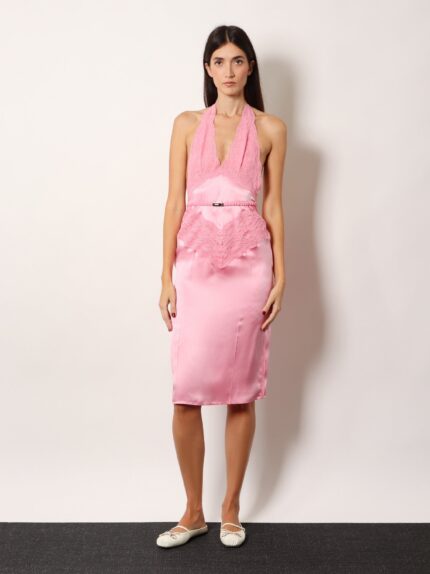 Gucci Silk Satin Midi Dress