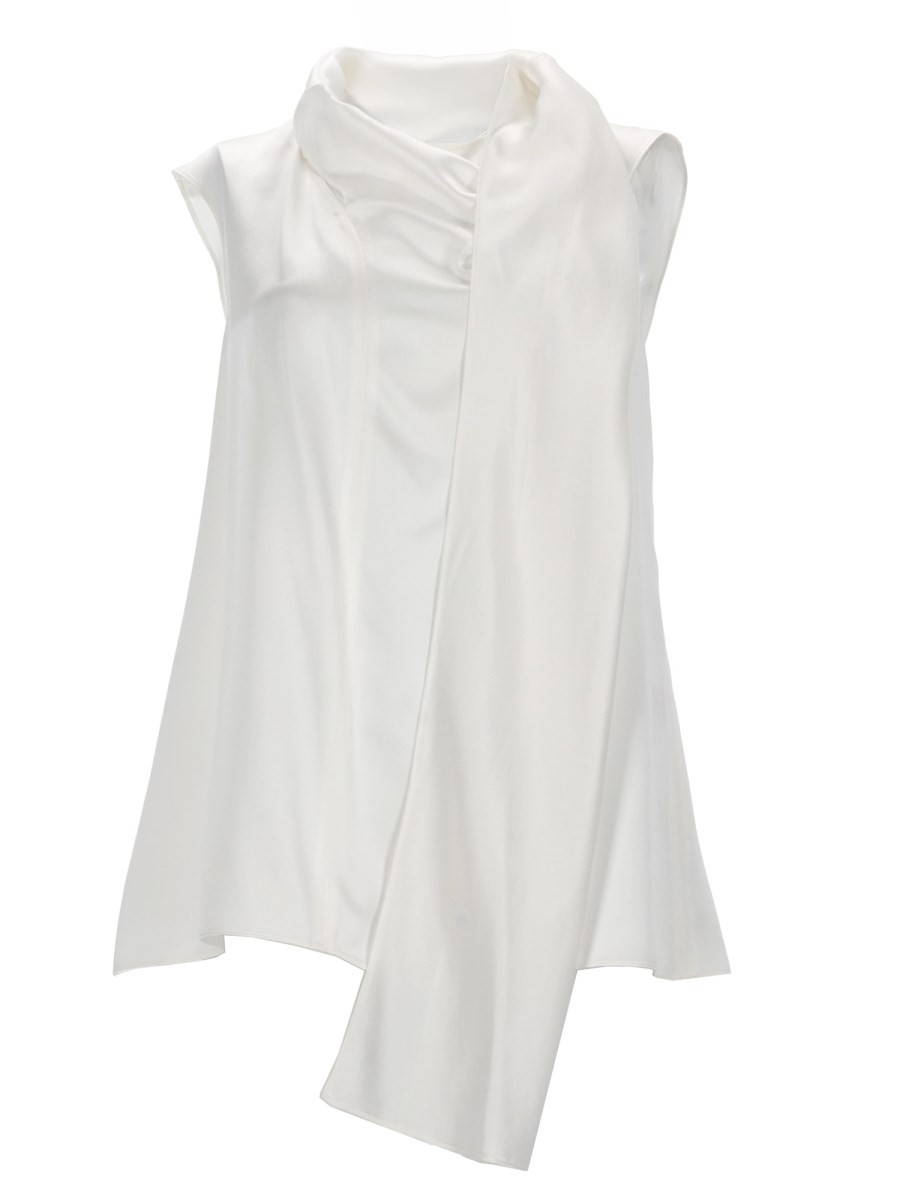 S MAX MARA SILK SATIN TOP