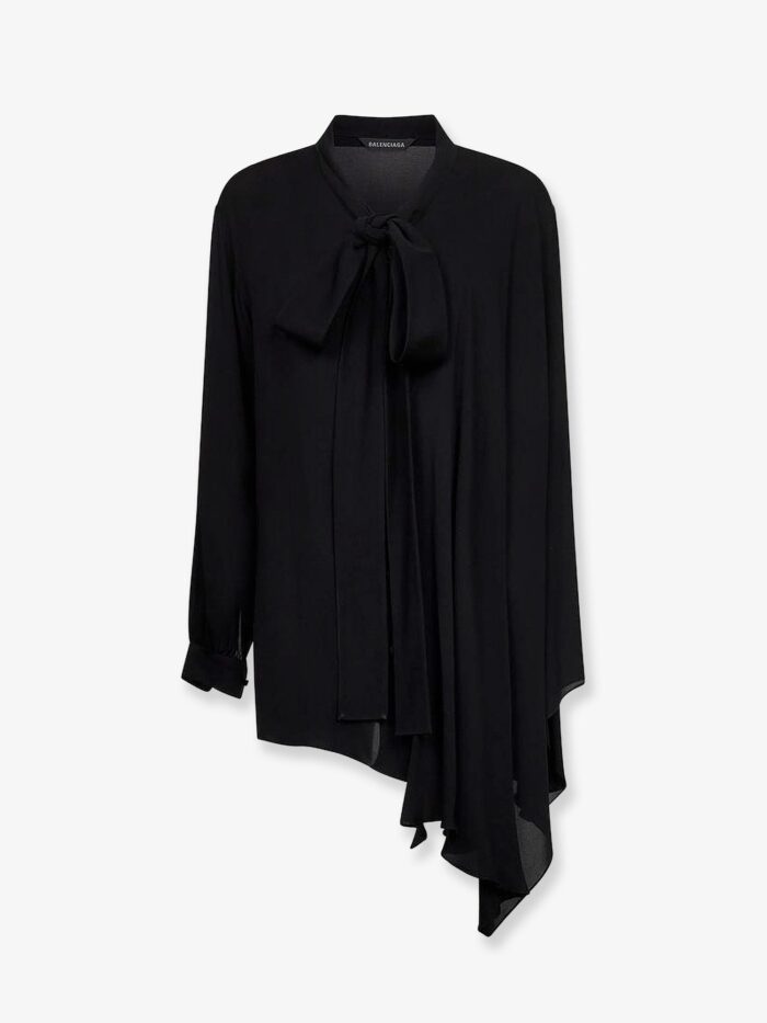 Balenciaga Silk Shirt With Bow