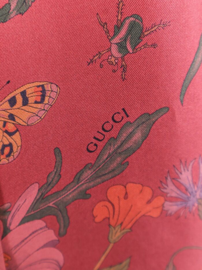 Silk Shirt With Gucci Flora Print