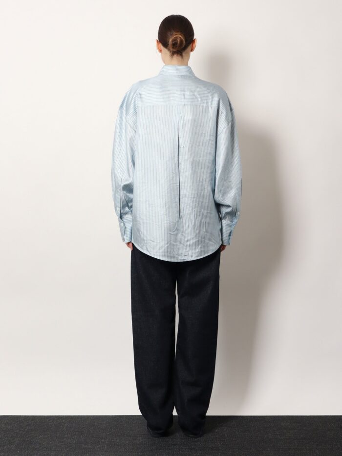 Toteme Silk Shirt With Striped Pattern
