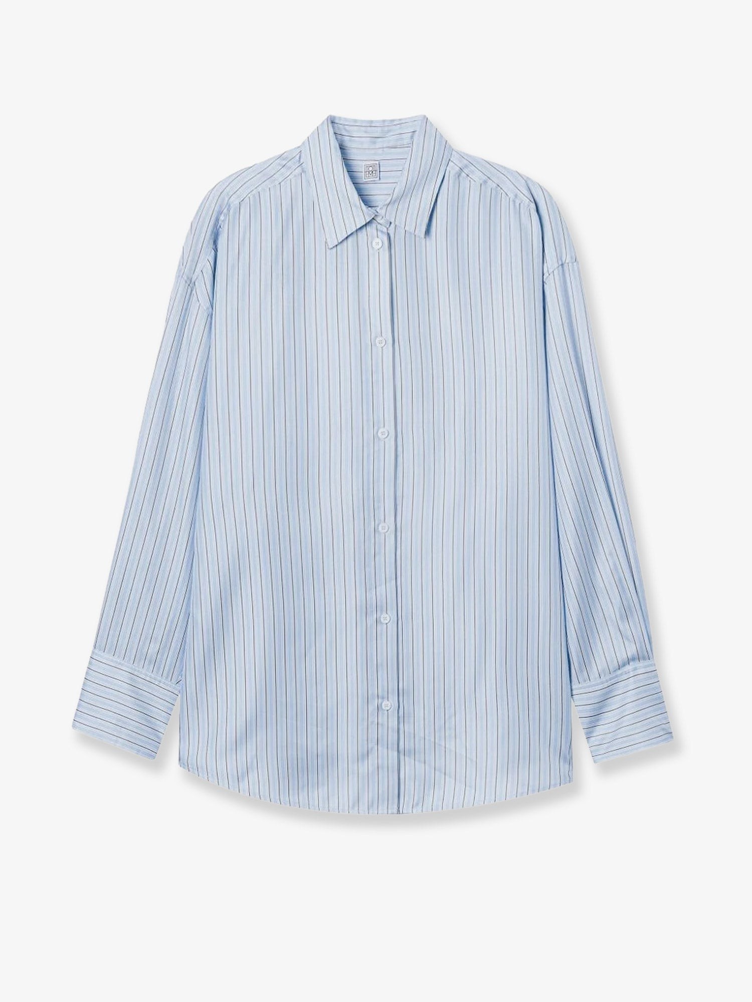 Toteme Silk Shirt With Striped Pattern