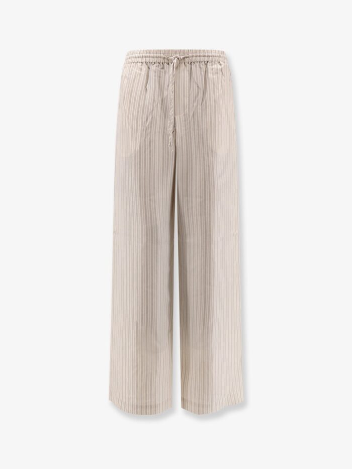 rohe silk striped trousers Rohe Silk Striped Trousers