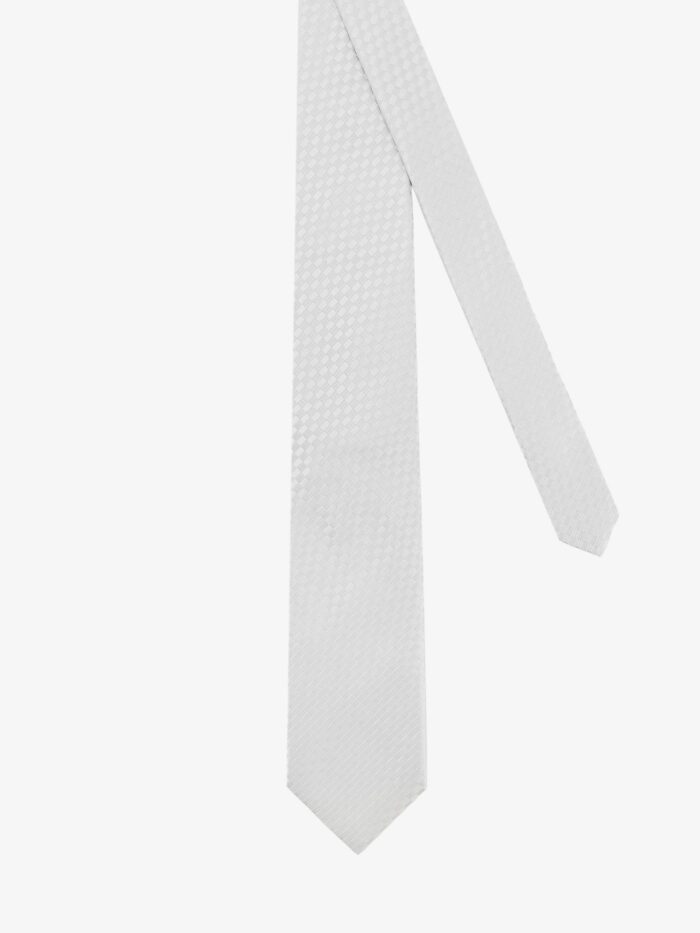TOM FORD Silk Tie With Geometric Pattern