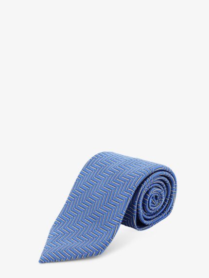 TOM FORD Silk Tie With Geometric Pattern