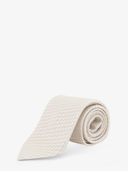 TOM FORD Silk Tie With Geometric Pattern