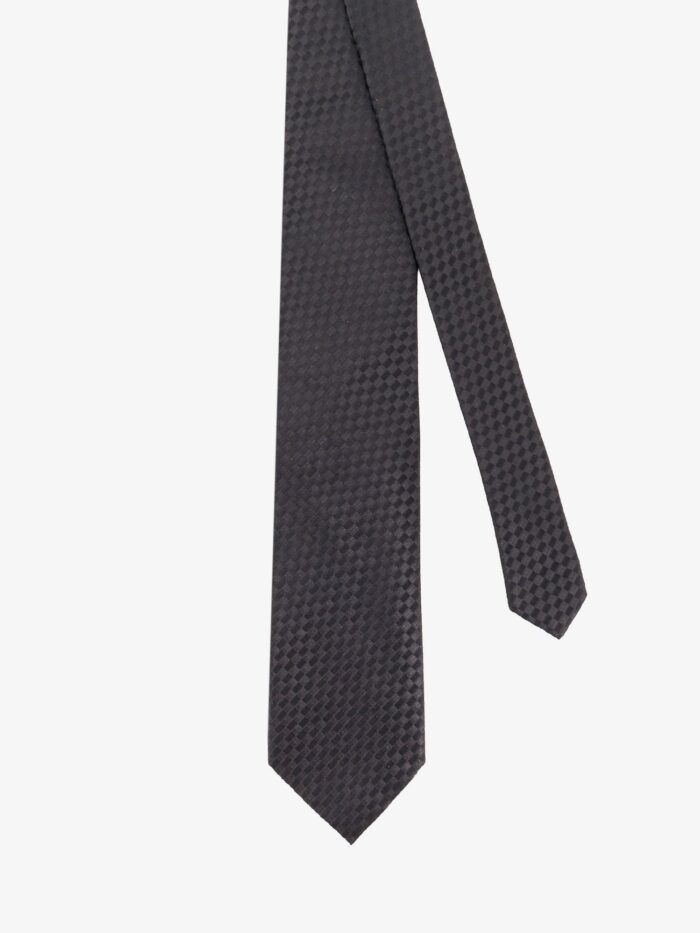 TOM FORD Silk Tie With Geometric Pattern