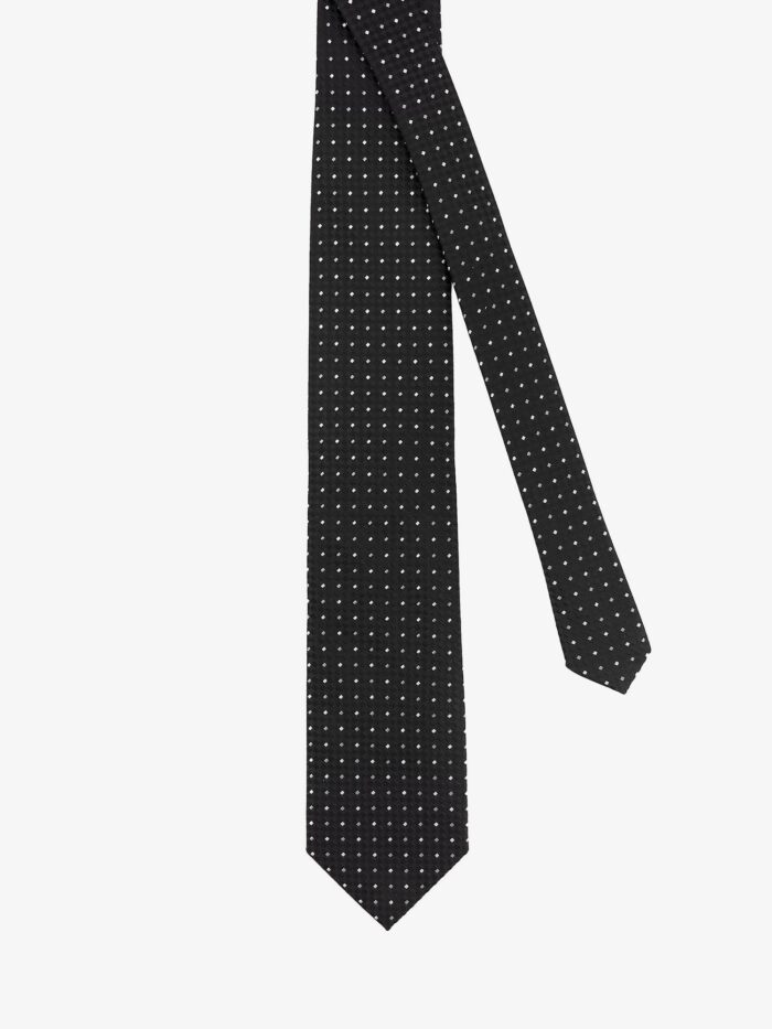 TOM FORD Silk Tie With Geometric Pattern