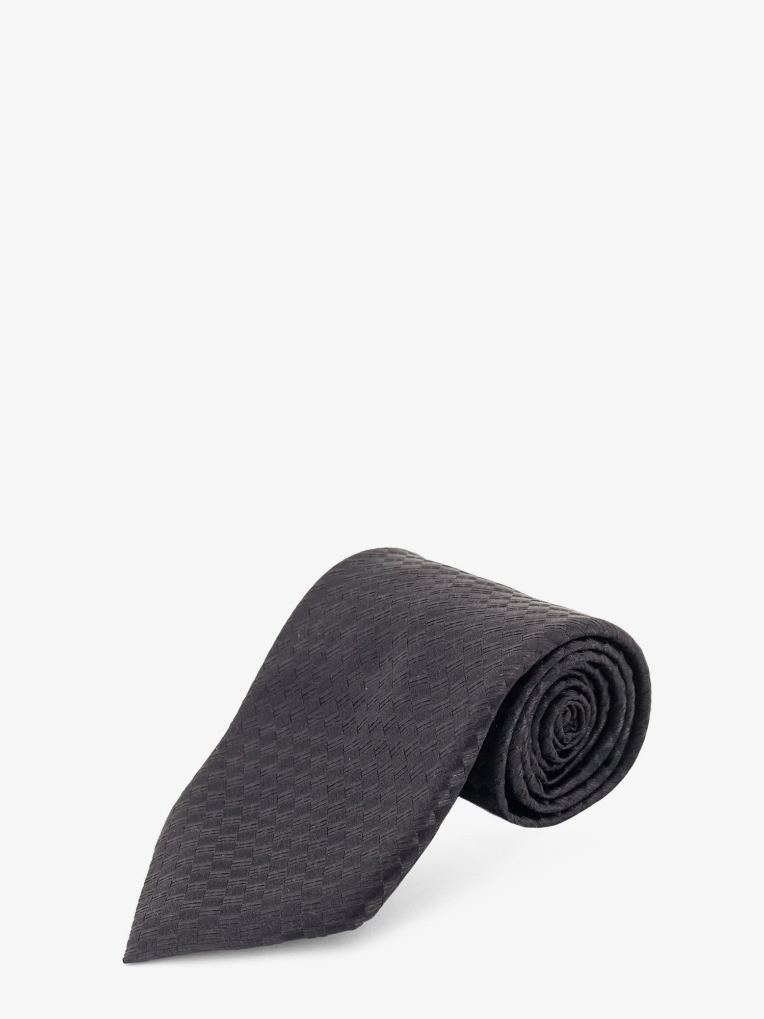 TOM FORD Silk Tie With Geometric Pattern