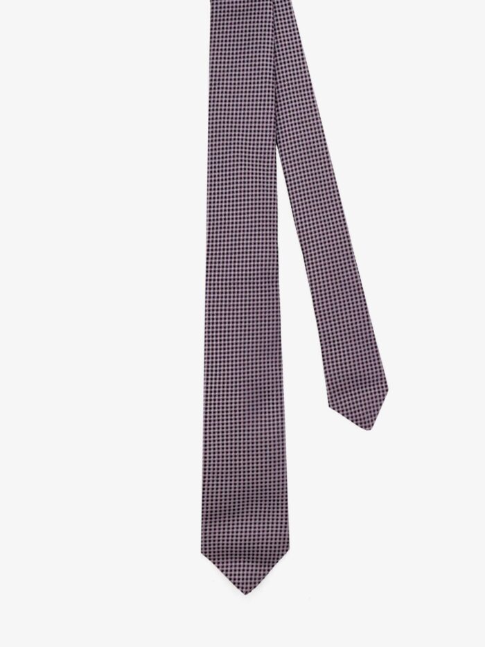 KITON CIRO PAONE Silk Tie With Micro-pattern