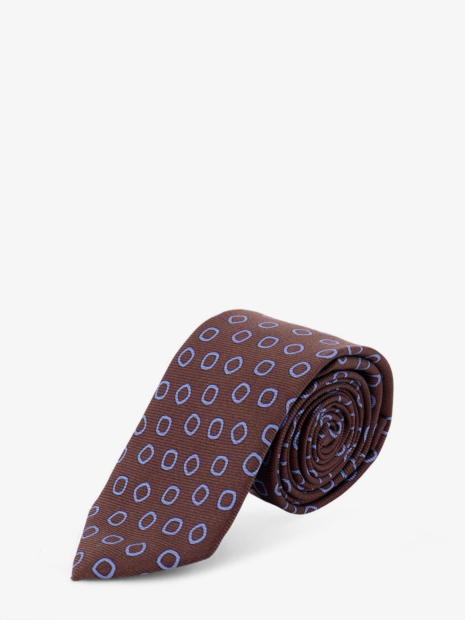 KITON CIRO PAONE Silk Tie With Micro-pattern