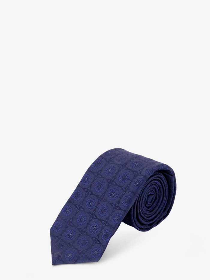 KITON CIRO PAONE Silk Tie With Micro-pattern