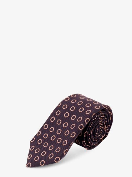 KITON CIRO PAONE Silk Tie With Micro-pattern