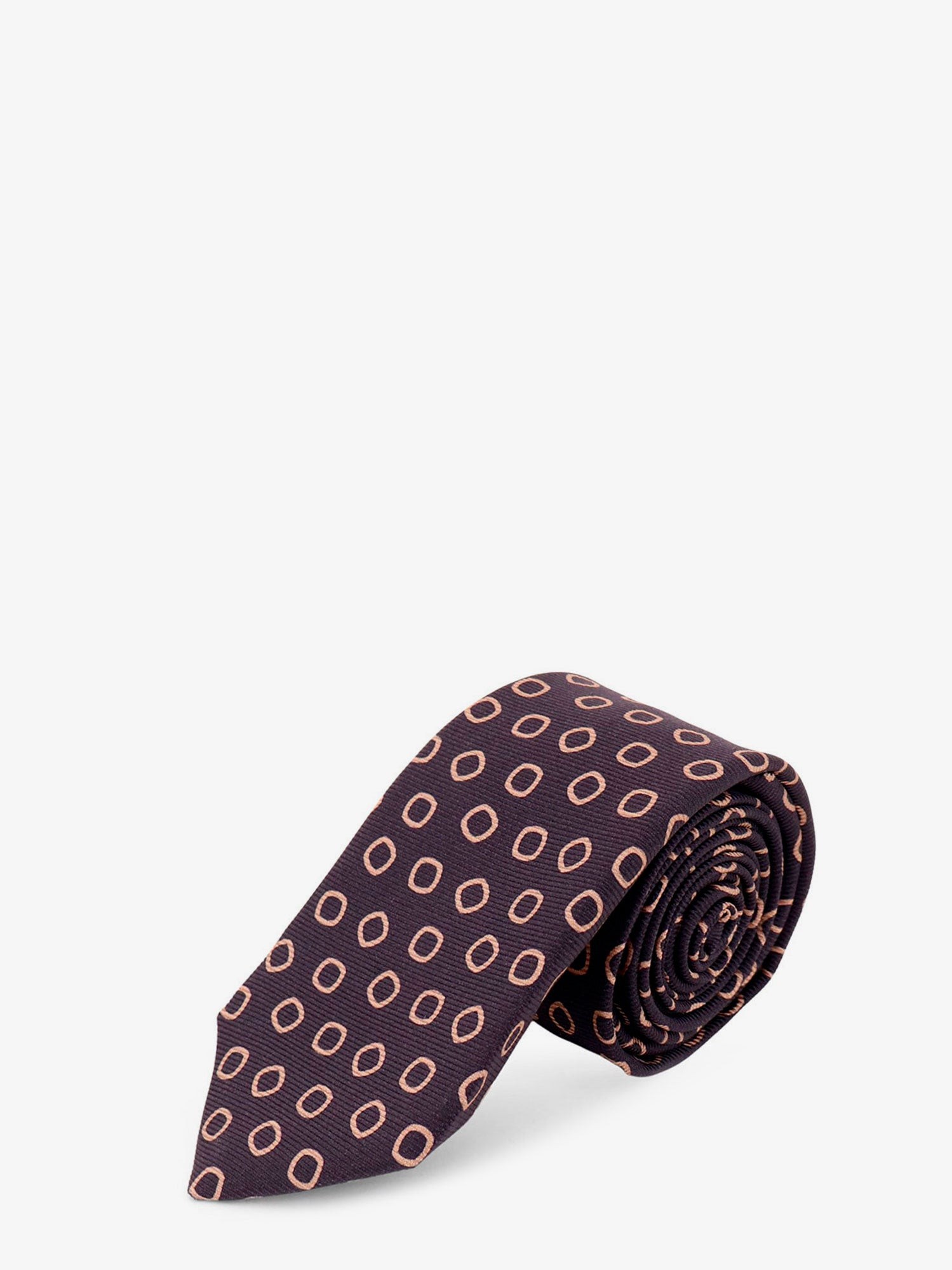 KITON CIRO PAONE Silk Tie With Micro-pattern