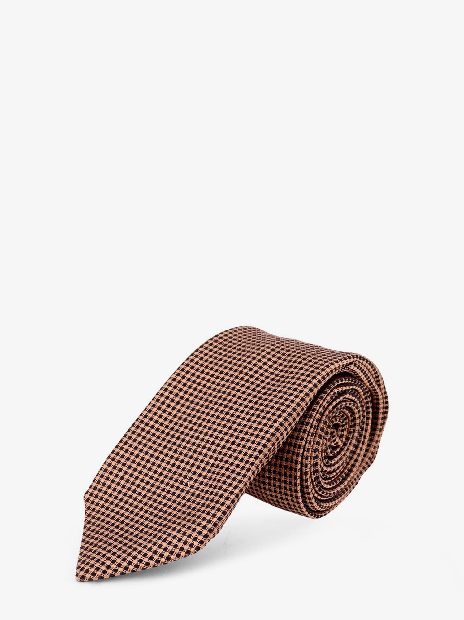 KITON CIRO PAONE Silk Tie With Micro-pattern