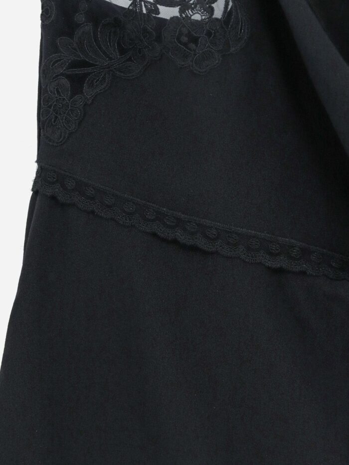 CHLOE' Silk Top With Lace Profile