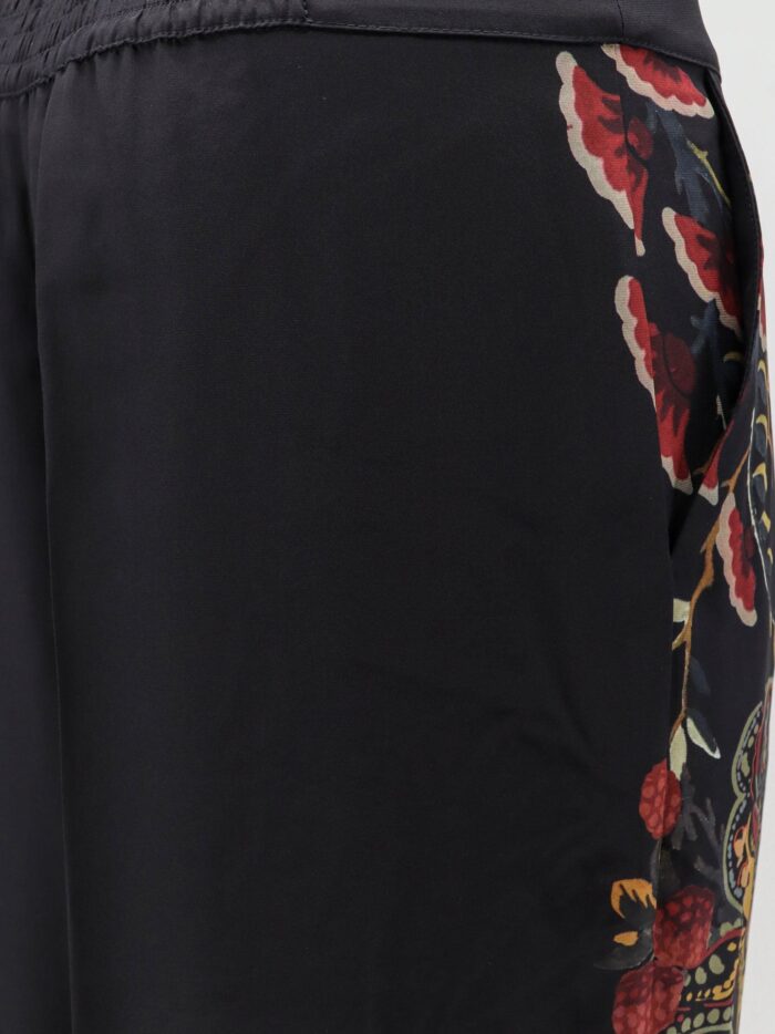 Etro Silk Trousers With Paisley Pattern