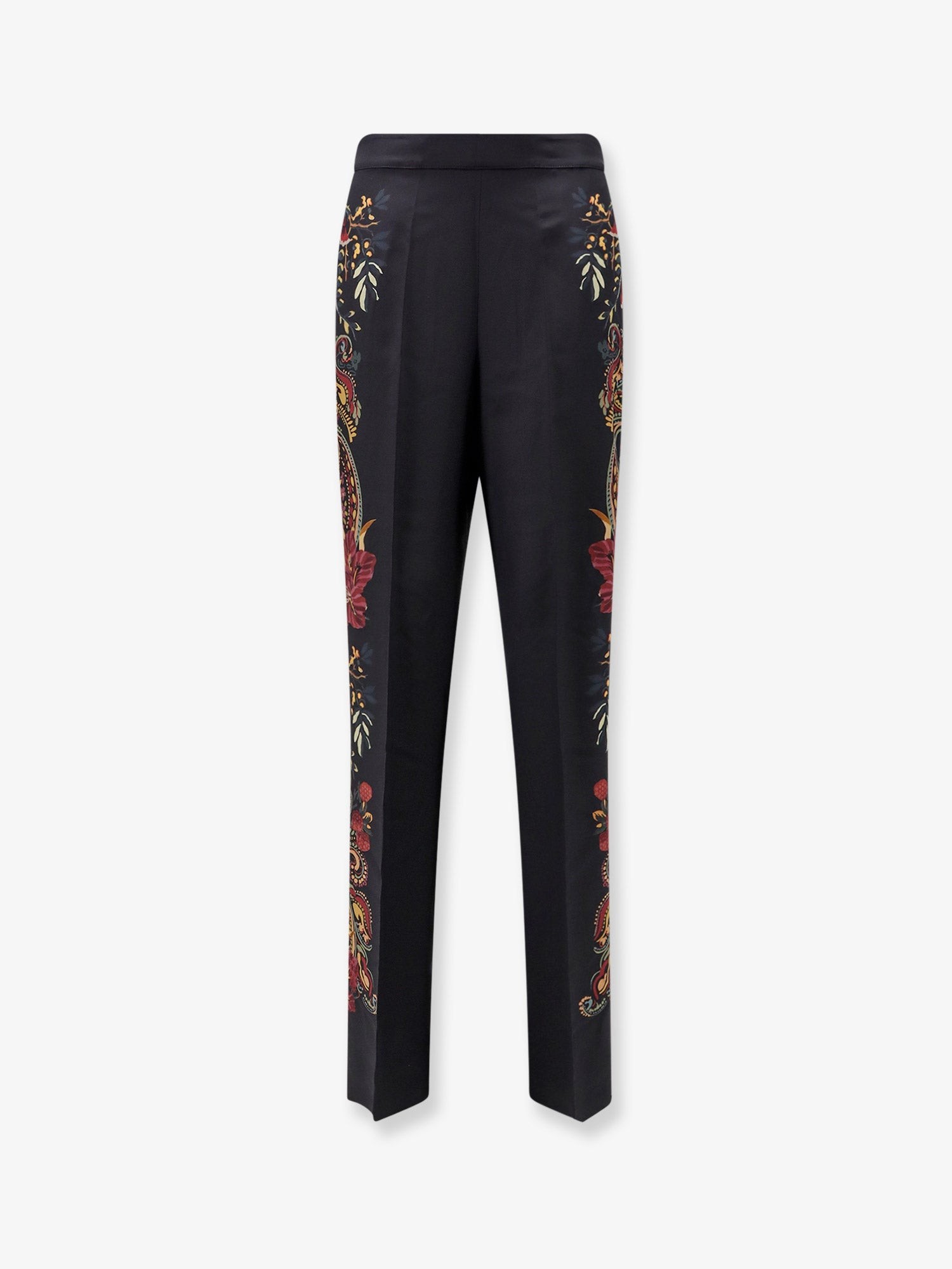 Etro Silk Trousers With Paisley Pattern