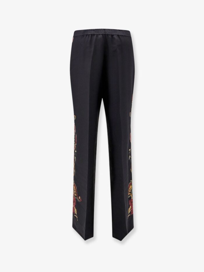 Etro Silk Trousers With Paisley Pattern