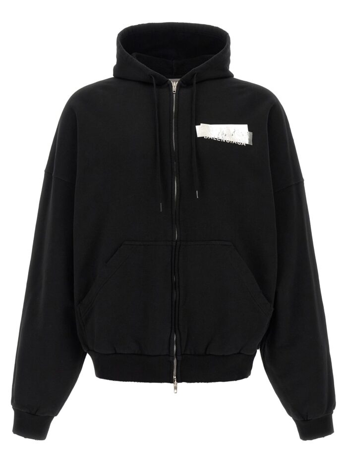 balenciaga 'silver tape' hoodie Balenciaga 'Silver Tape' Hoodie