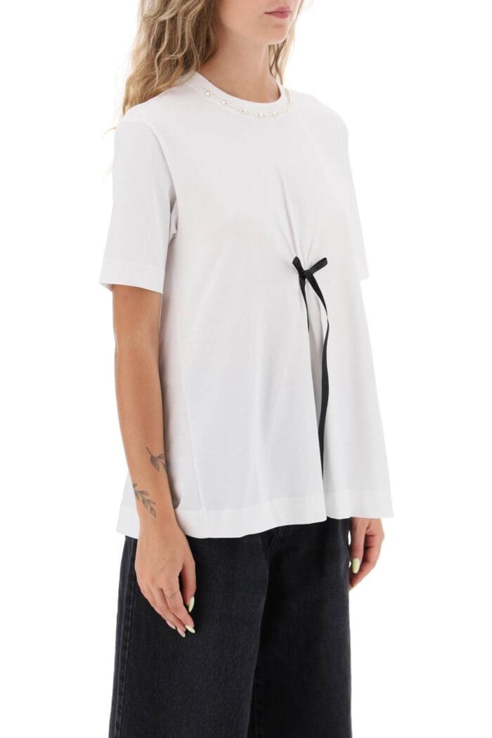 Simone Rocha A-line T-shirt With Bow Detail