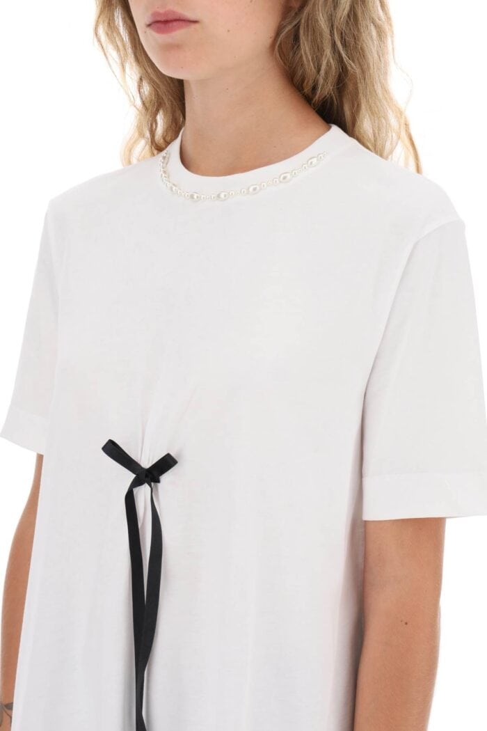 Simone Rocha A-line T-shirt With Bow Detail