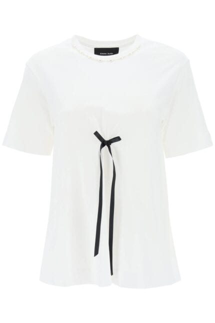 Simone Rocha A-line T-shirt With Bow Detail