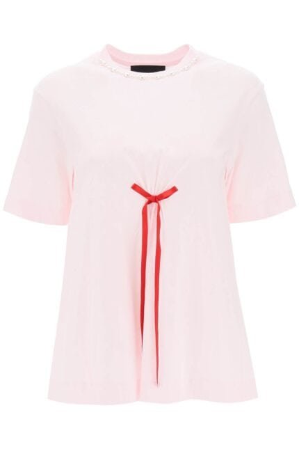 Simone Rocha A-line T-shirt With Bow Detail