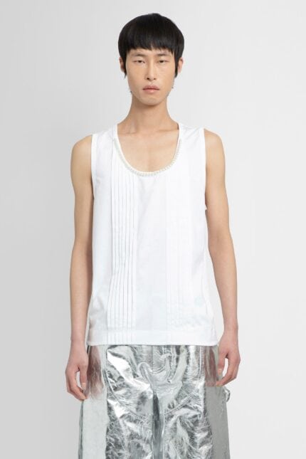 SIMONE ROCHA Beaded Double Pleated Tank Top