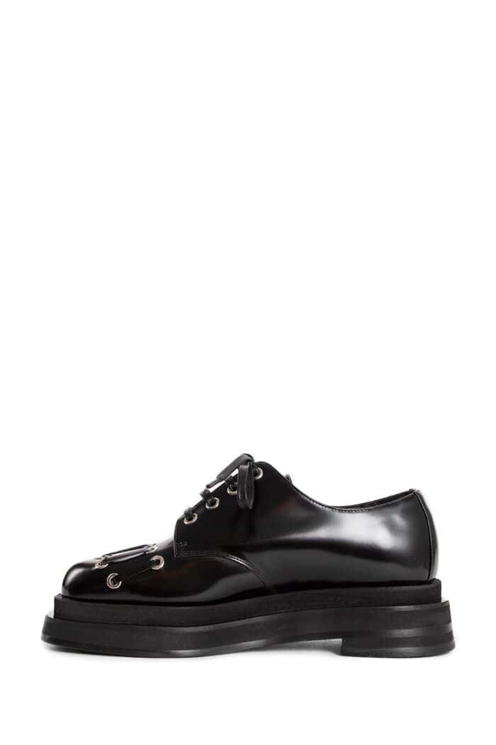 SIMONE ROCHA Heart Toe Platform Lace-up Grommet Brogues