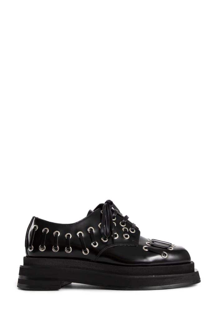 SIMONE ROCHA Heart Toe Platform Lace-up Grommet Brogues