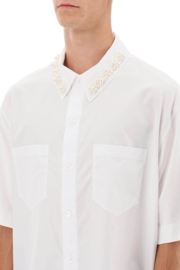 Simone Rocha Oversize Shirt With Pearls