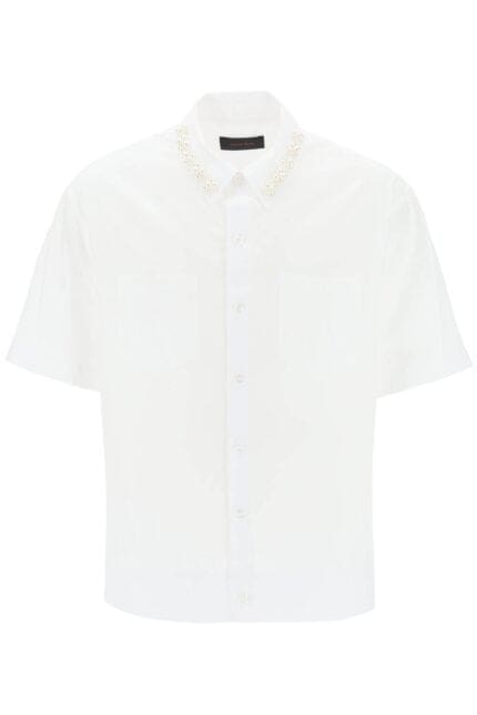 Simone Rocha Oversize Shirt With Pearls