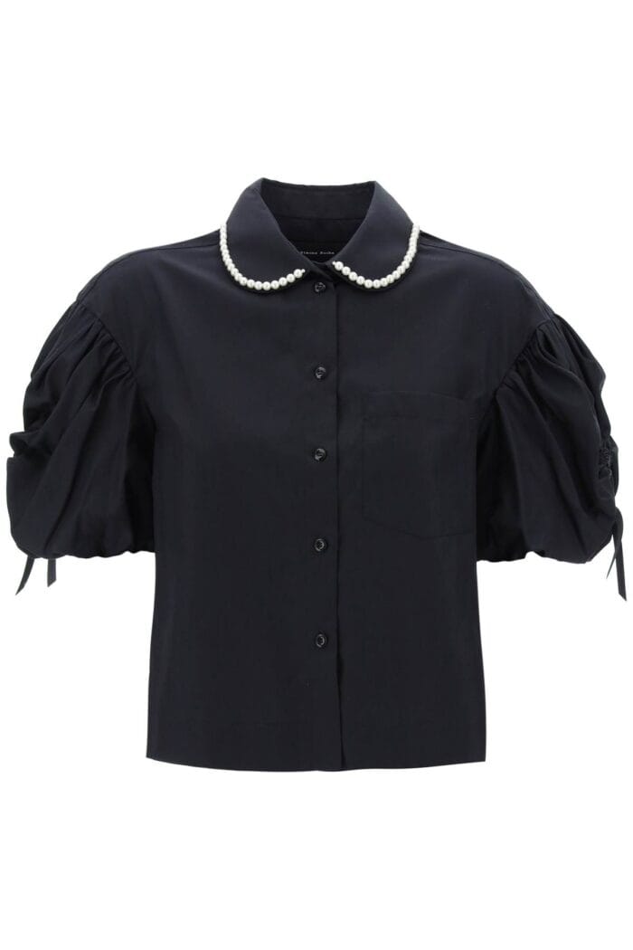 Simone Rocha Puff Sleeve Boxy Shirt