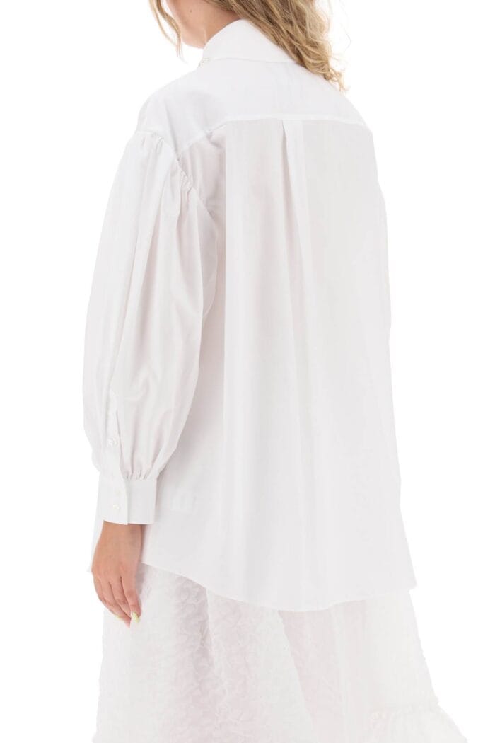 Simone Rocha Puff Sleeve Shirt With Embellishment