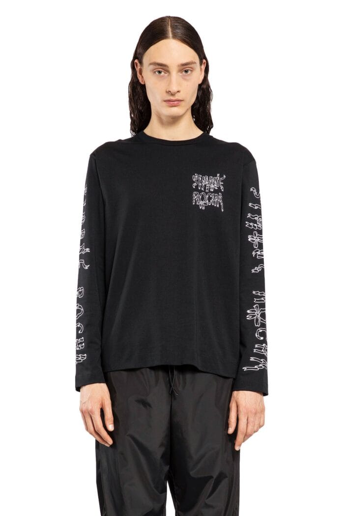 SIMONE ROCHA Ribbon Logo Long Sleeve T-shirt